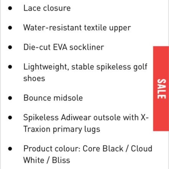 BRAND NEW women adidas response bounce 2 golf shoes size US 6 - Picture 5 of 8